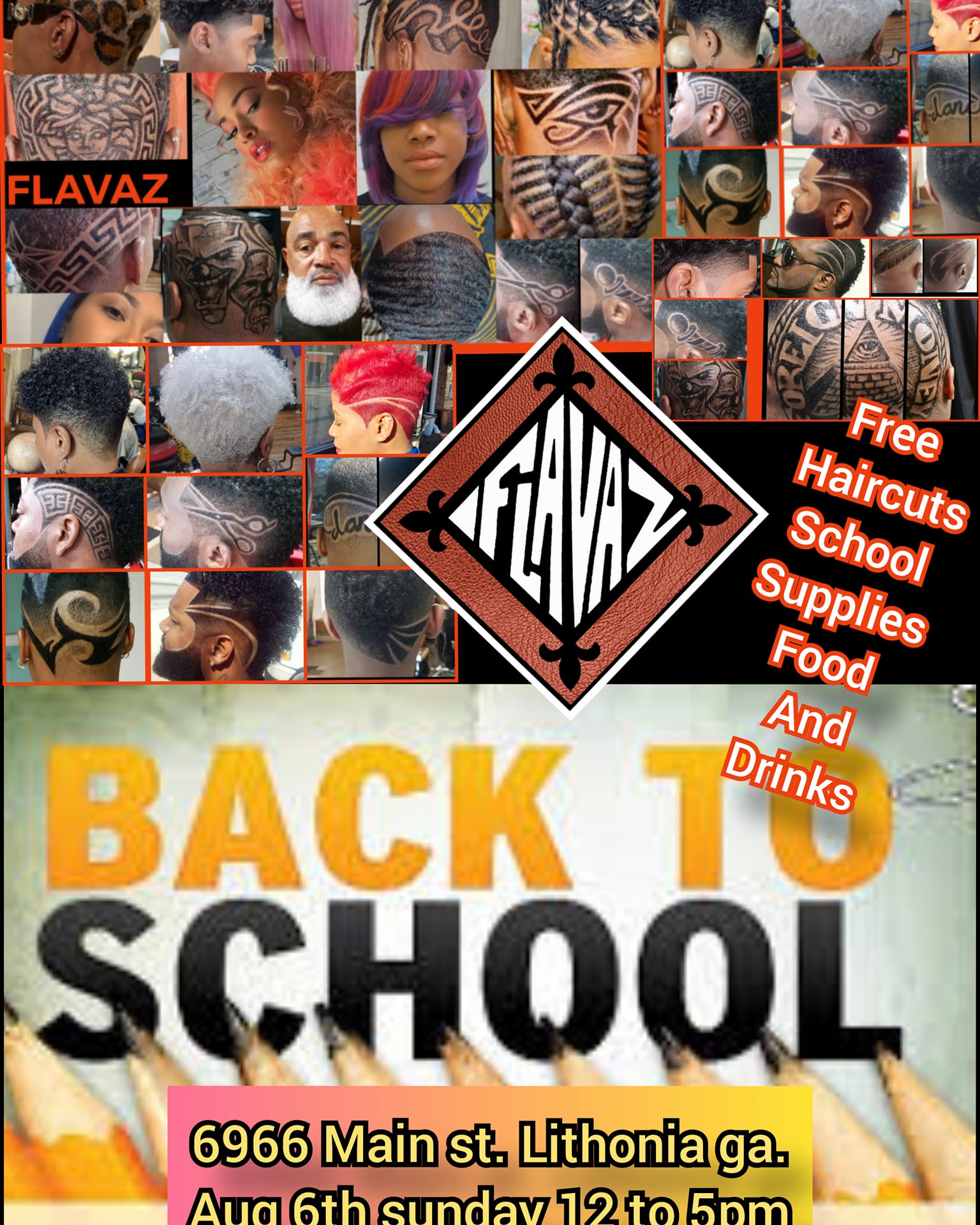 Flavaz Styling Team community event in Lithonia, GA