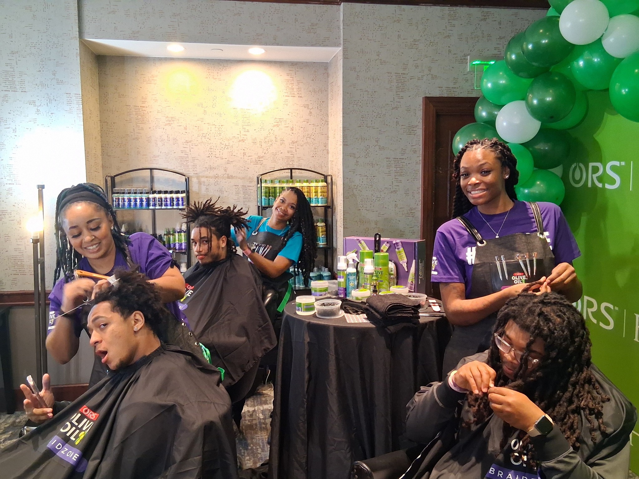 Flavaz Styling Team community event in Lithonia, GA