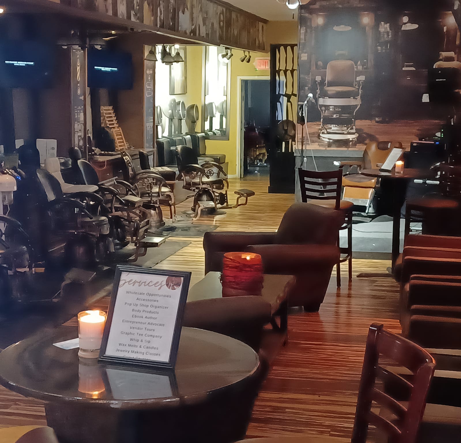 Inside the Flavaz Styling Team barbershop in Lithonia, GA